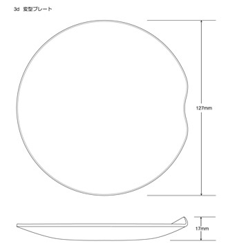 3D　変型プレート